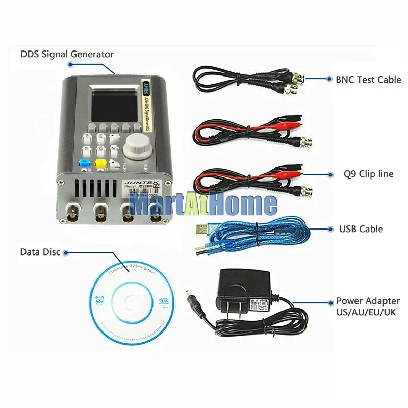 Dijital Çift Kanallı DDS Sinya - Dual Channel Arbitrary Waveform Function Generator 60Mhz incelemesi ve fiyatı